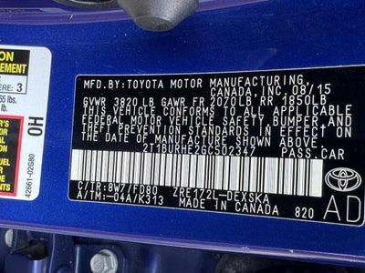 2016 Toyota Corolla S Plus