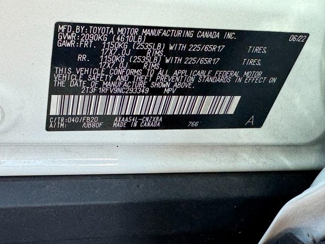 2022 Toyota RAV4 LE