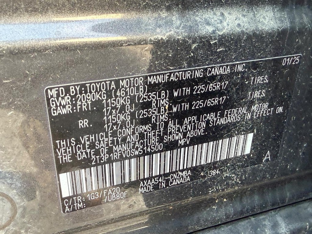 2025 Toyota RAV4 XLE AWD (Natl)