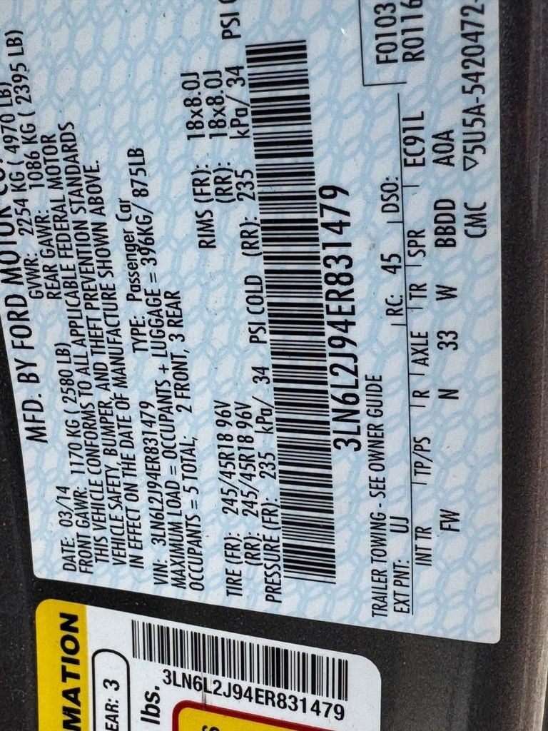 2014 Lincoln MKZ Base