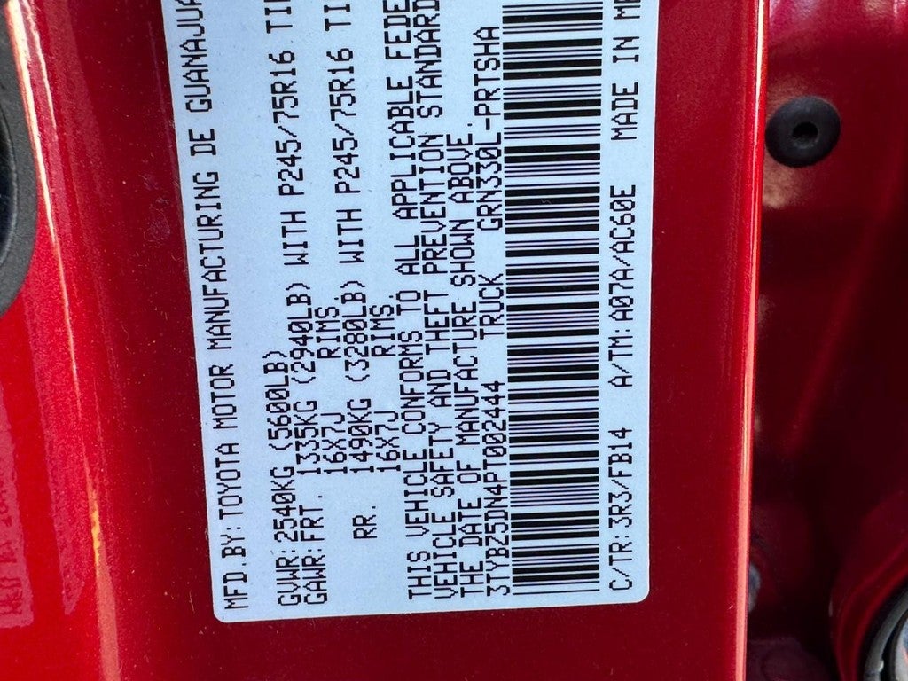 2023 Toyota Tacoma 2WD Double Cab 6' Bed V6 AT (Natl)