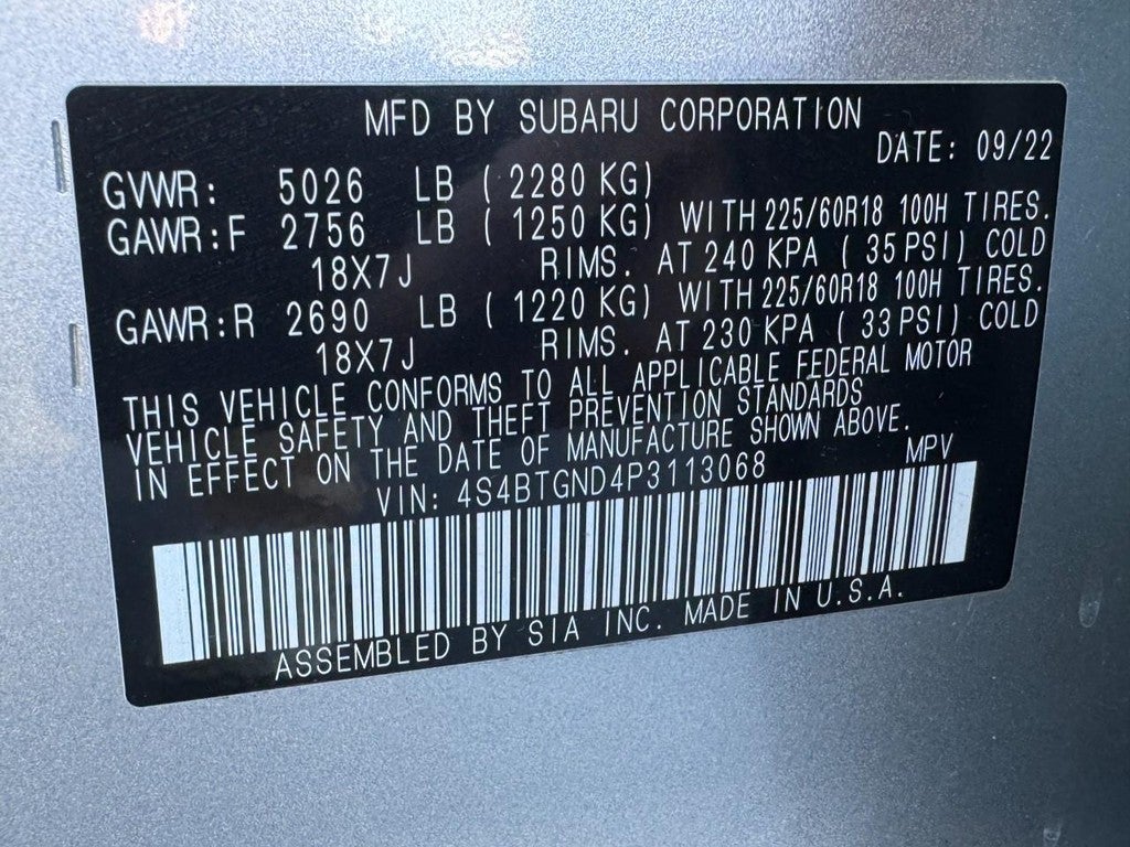 2023 Subaru Outback Limited XT CVT