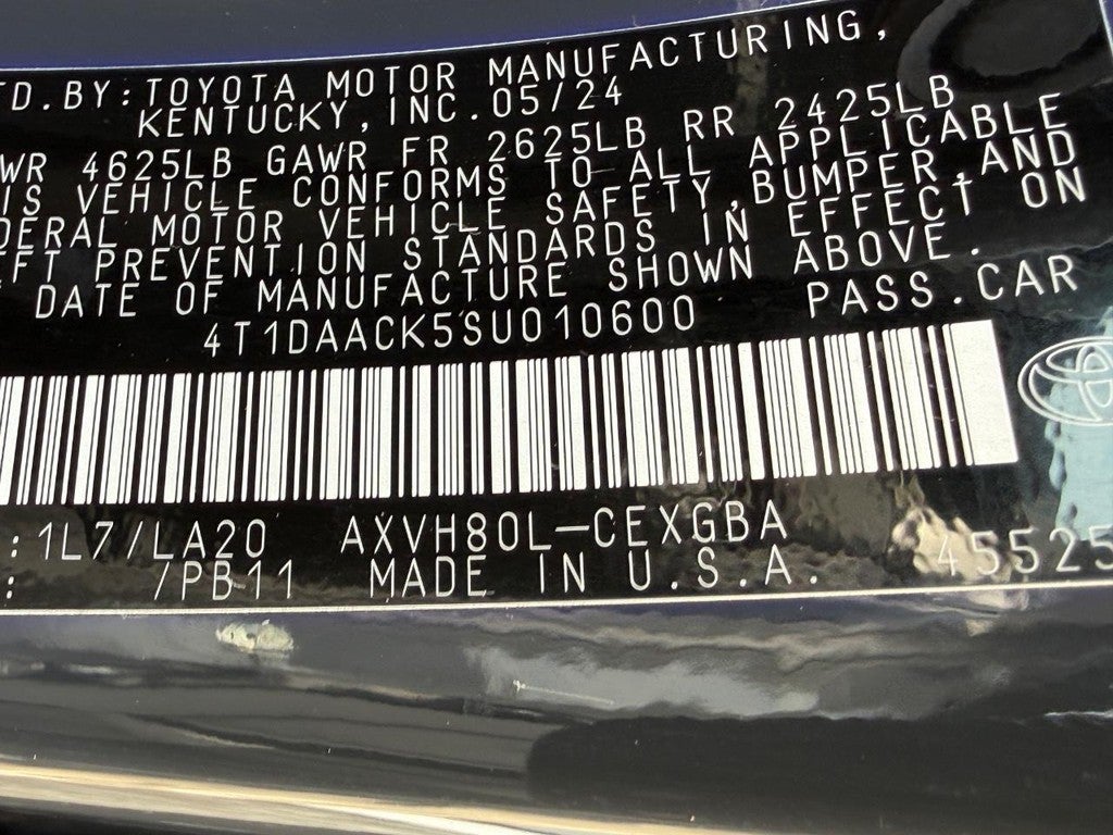 2025 Toyota Camry XLE (Natl)