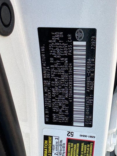 2025 Toyota Camry SE