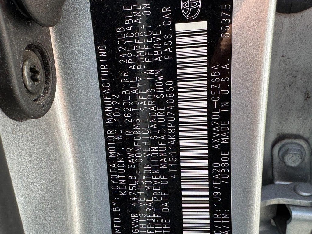 2023 Toyota Camry SE (Natl)