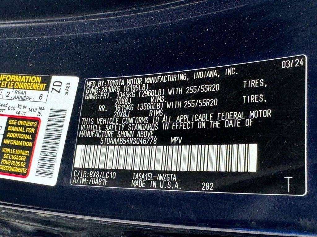 2024 Toyota Grand Highlander Limited