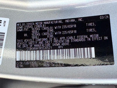 2024 Toyota Highlander Hybrid XLE
