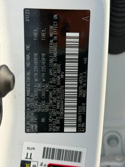 2023 Toyota Highlander LE FWD (Natl)