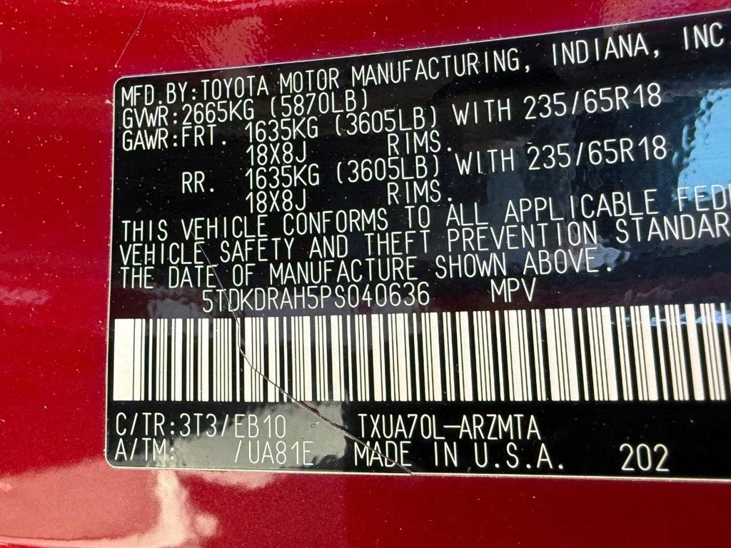 2023 Toyota Highlander XLE FWD (Natl)