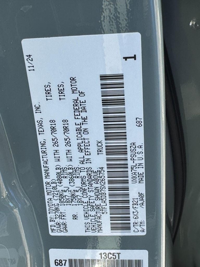 2025 Toyota Tundra SR5