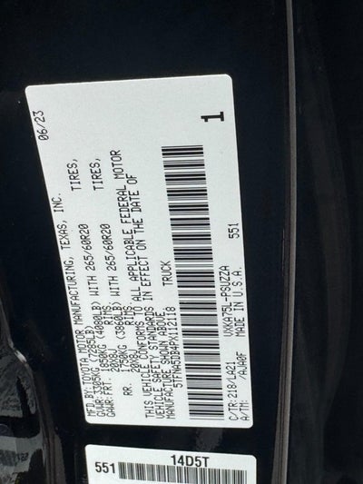 2023 Toyota Tundra Platinum