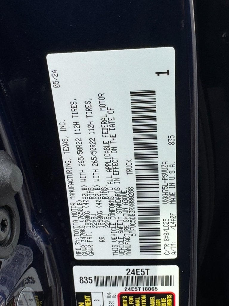 2024 Toyota Tundra Hybrid Capstone