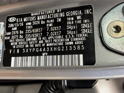 2017 Kia Sorento LX