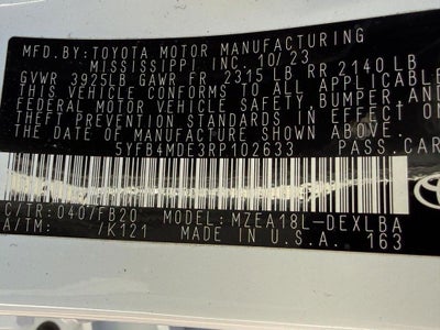 2024 Toyota Corolla LE