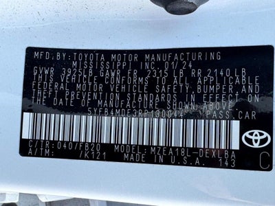 2024 Toyota Corolla LE