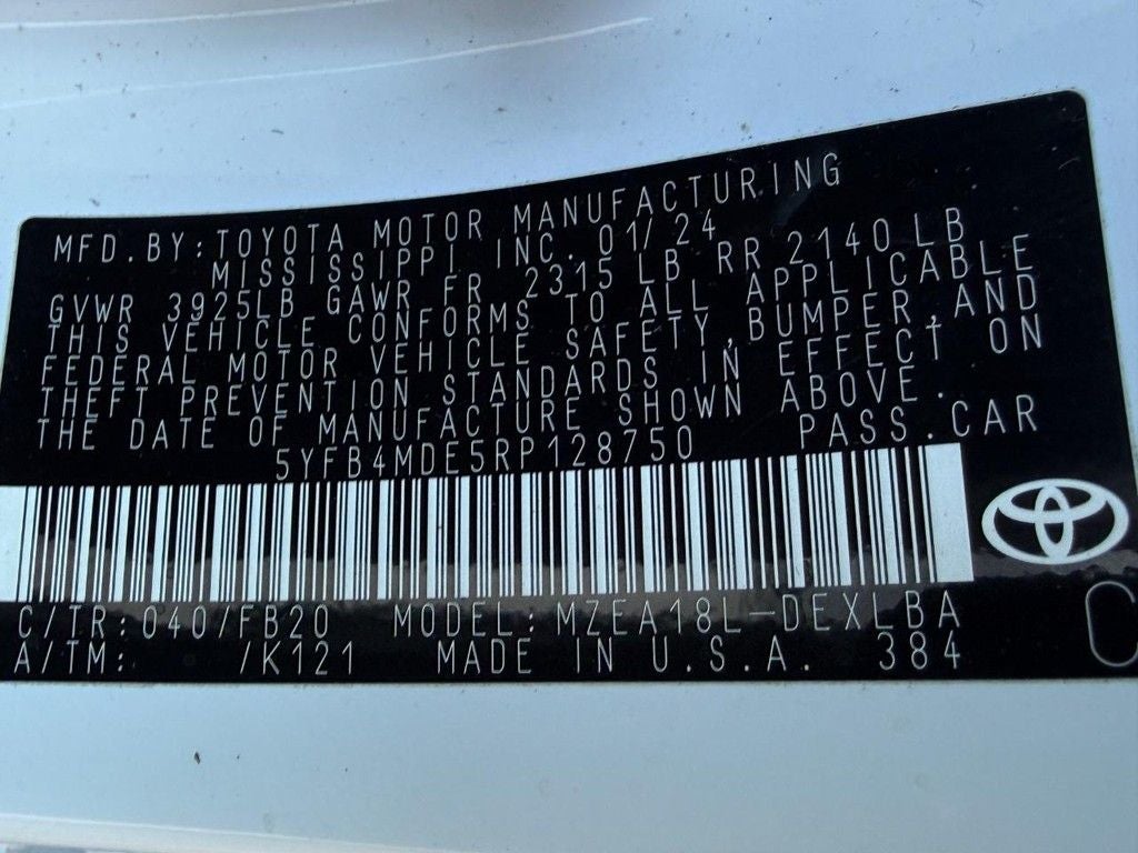 2024 Toyota Corolla LE