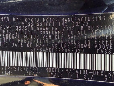 2024 Toyota Corolla LE