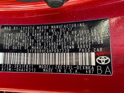 2017 Toyota Corolla LE CVT (Natl)