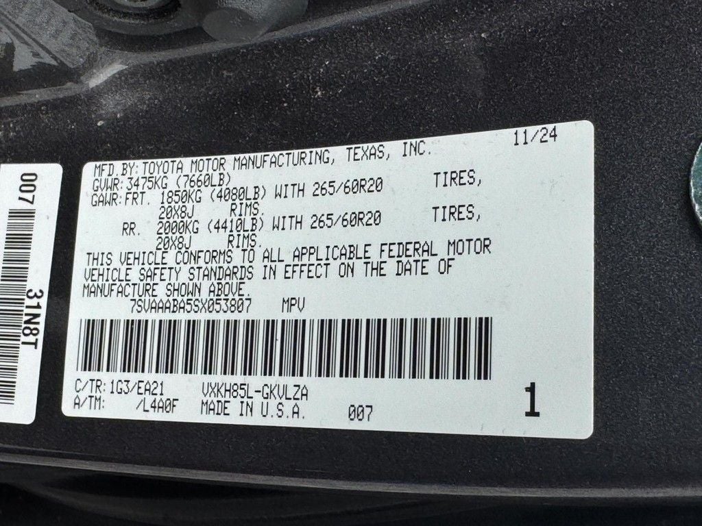 2025 Toyota Sequoia Limited