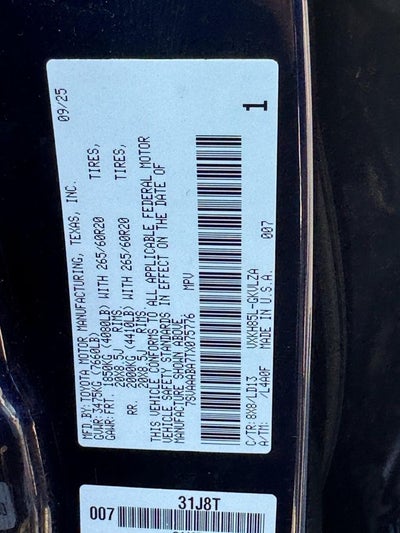 2026 Toyota Sequoia Limited