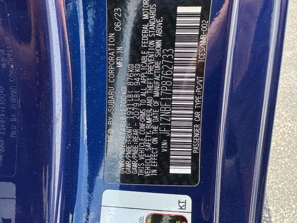 2023 Toyota GR86 Premium Auto (Natl)