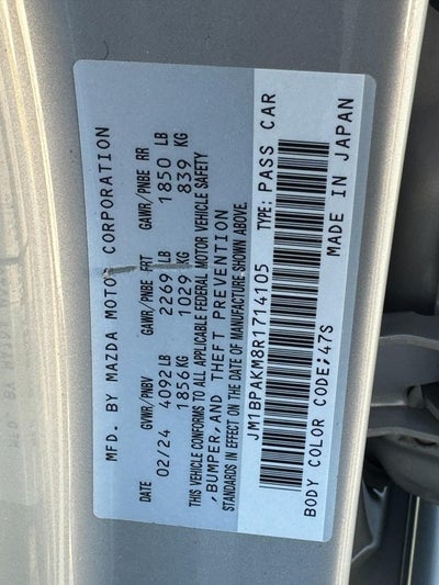 2024 Mazda Mazda3 2.5 S Select Sport