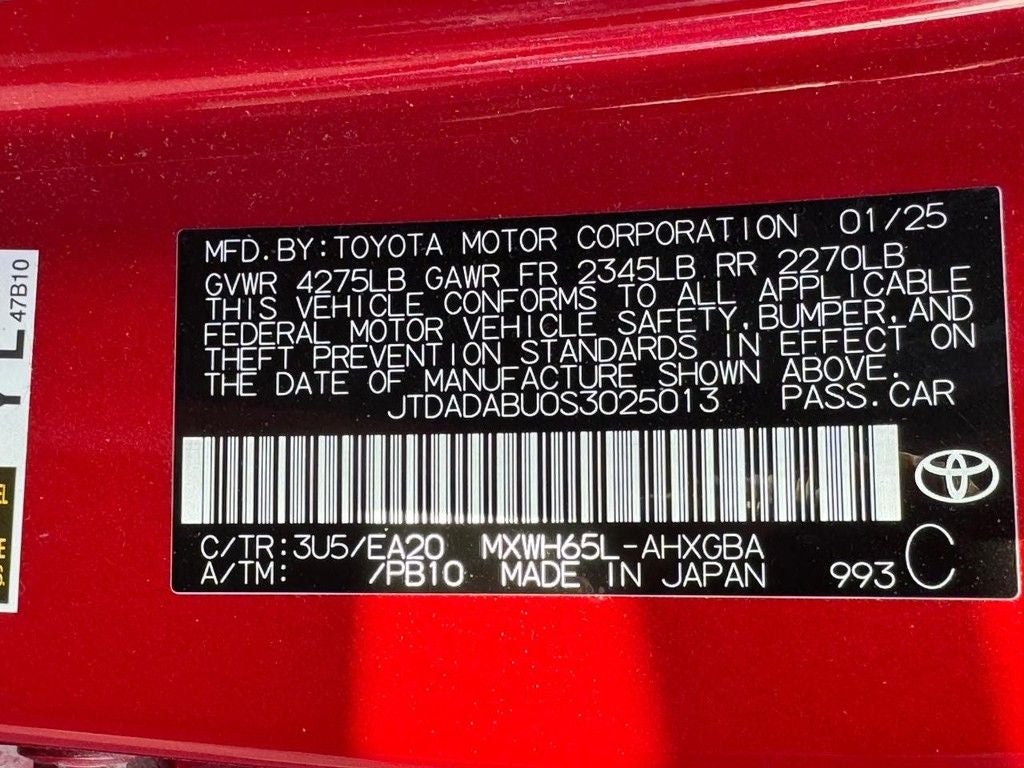 2025 Toyota Prius XLE