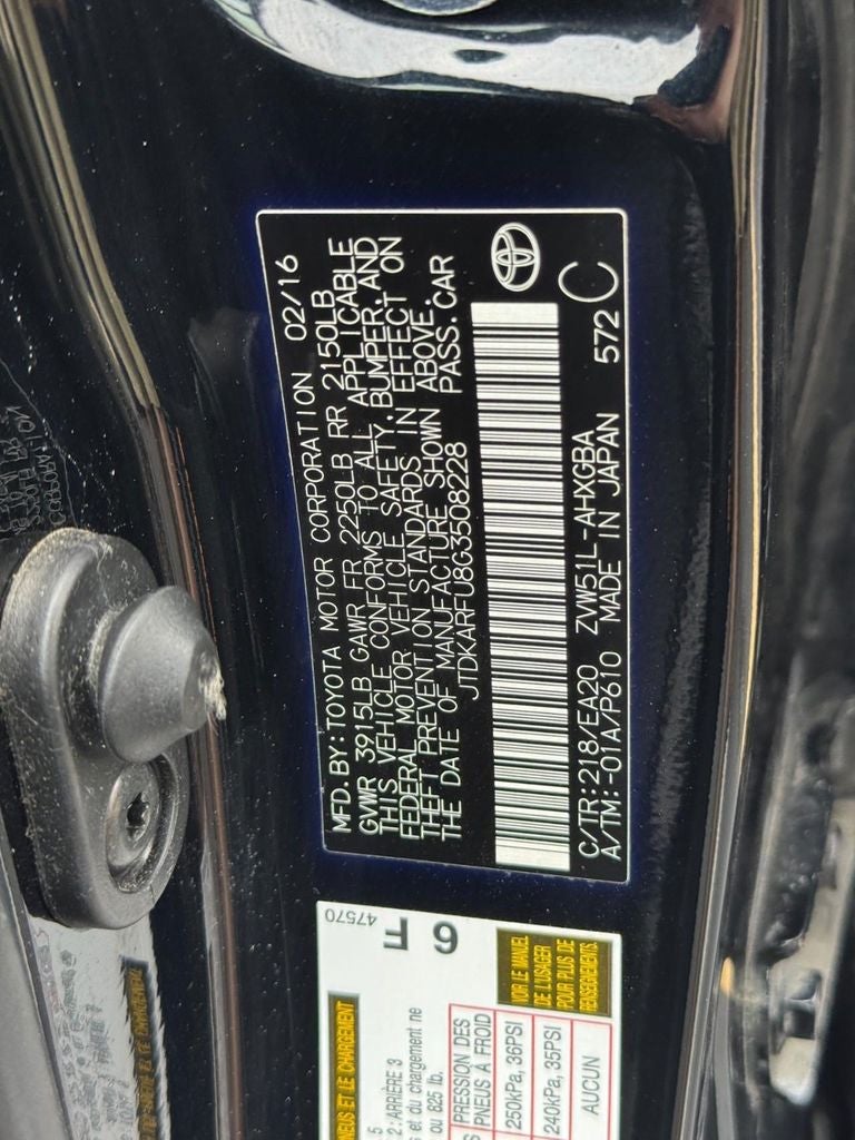 2016 Toyota Prius Four