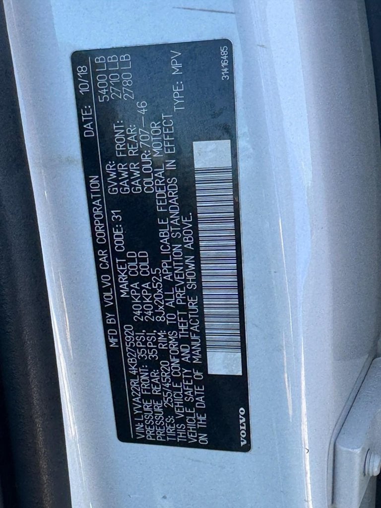 2019 Volvo XC60 T6 Inscription