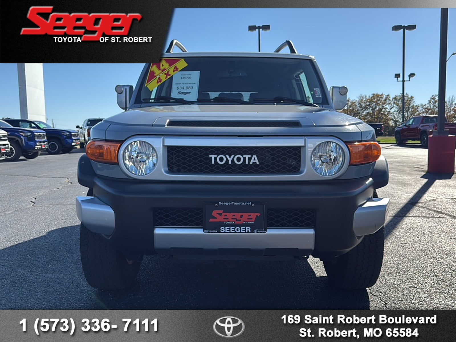 2014 Toyota FJ Cruiser 4WD 4dr Auto (Natl)
