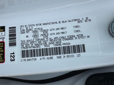 2026 Toyota Tacoma SR5