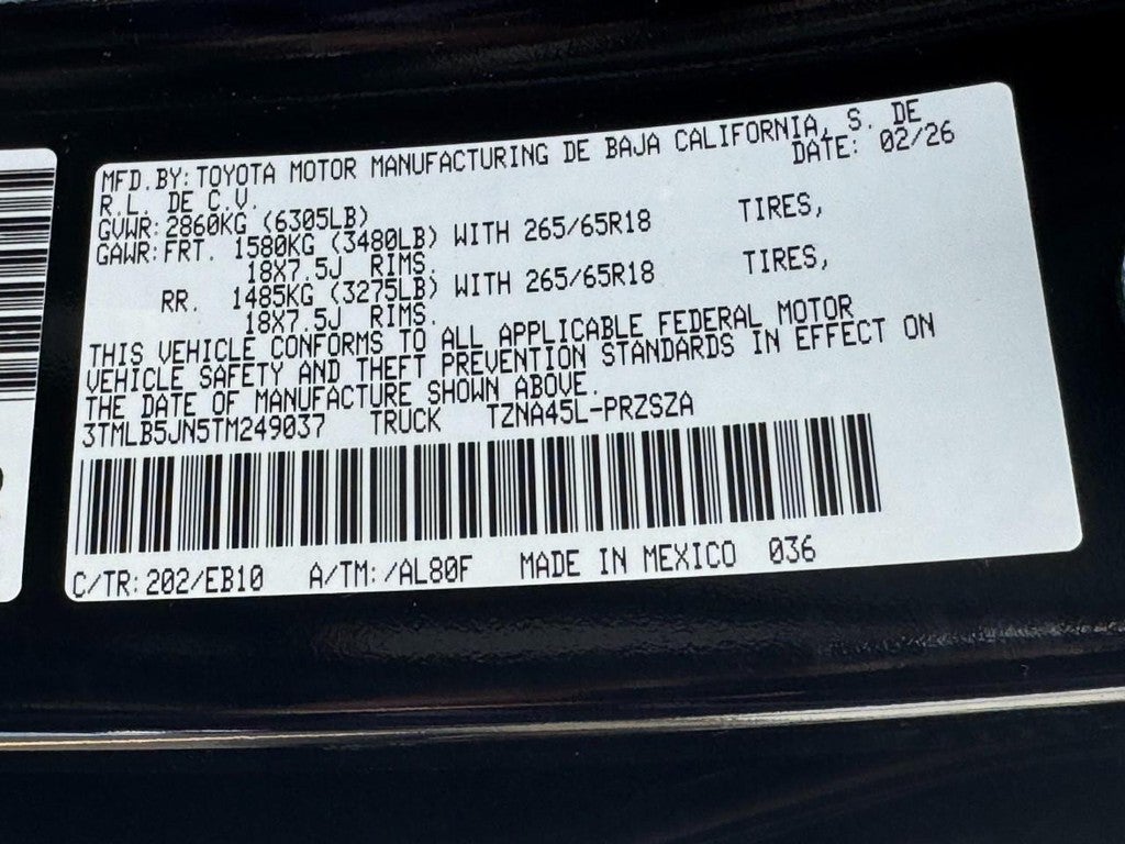 2026 Toyota Tacoma Limited