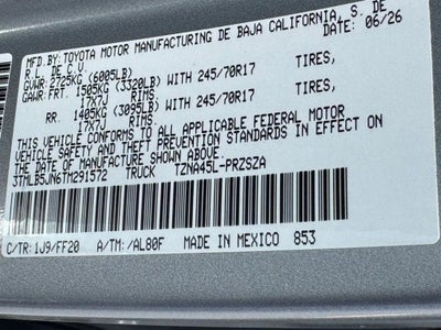 2026 Toyota Tacoma SR5