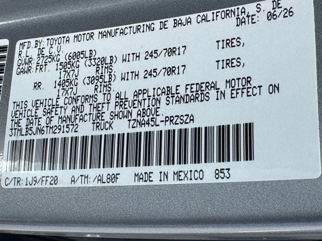 2026 Toyota Tacoma SR5