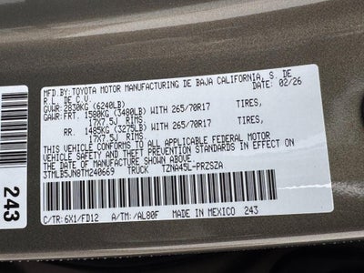 2026 Toyota Tacoma TRD Off-Road