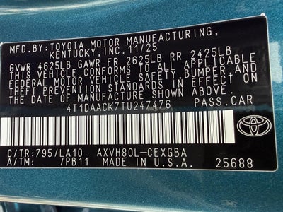 2026 Toyota Camry XLE