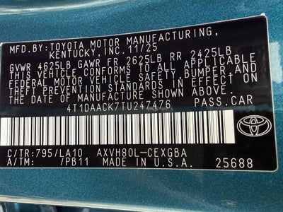 2026 Toyota Camry XLE