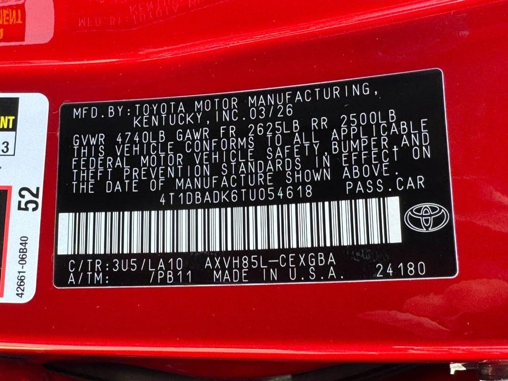 2026 Toyota Camry XLE AWD (Natl)