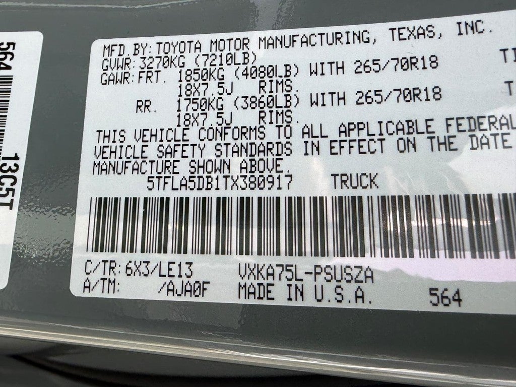 2026 Toyota Tundra SR5