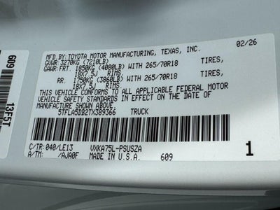 2026 Toyota Tundra SR5