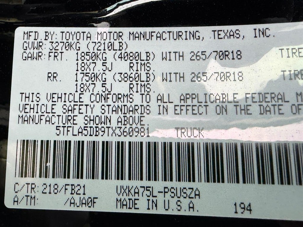 2026 Toyota Tundra SR5