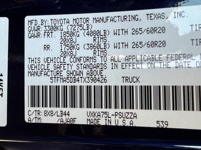 2026 Toyota Tundra 1794 Edition