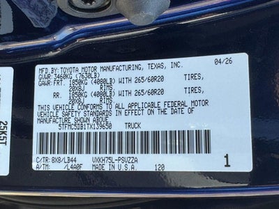 2026 Toyota Tundra Hybrid 1794 Edition i-FORCE MAX