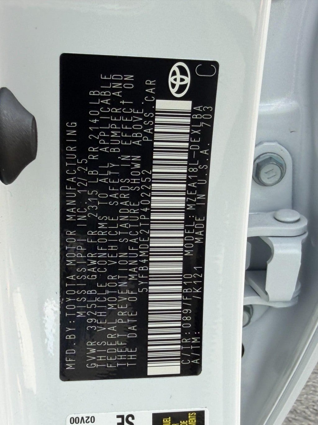 2026 Toyota Corolla LE