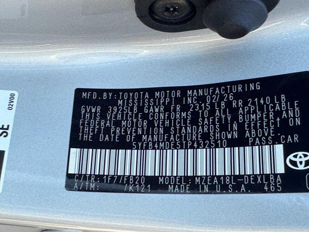 2026 Toyota Corolla LE CVT (Natl)