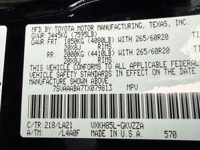2026 Toyota Sequoia Platinum