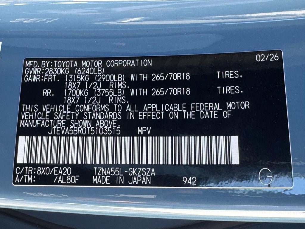 2026 Toyota 4Runner TRD Off-Road Premium