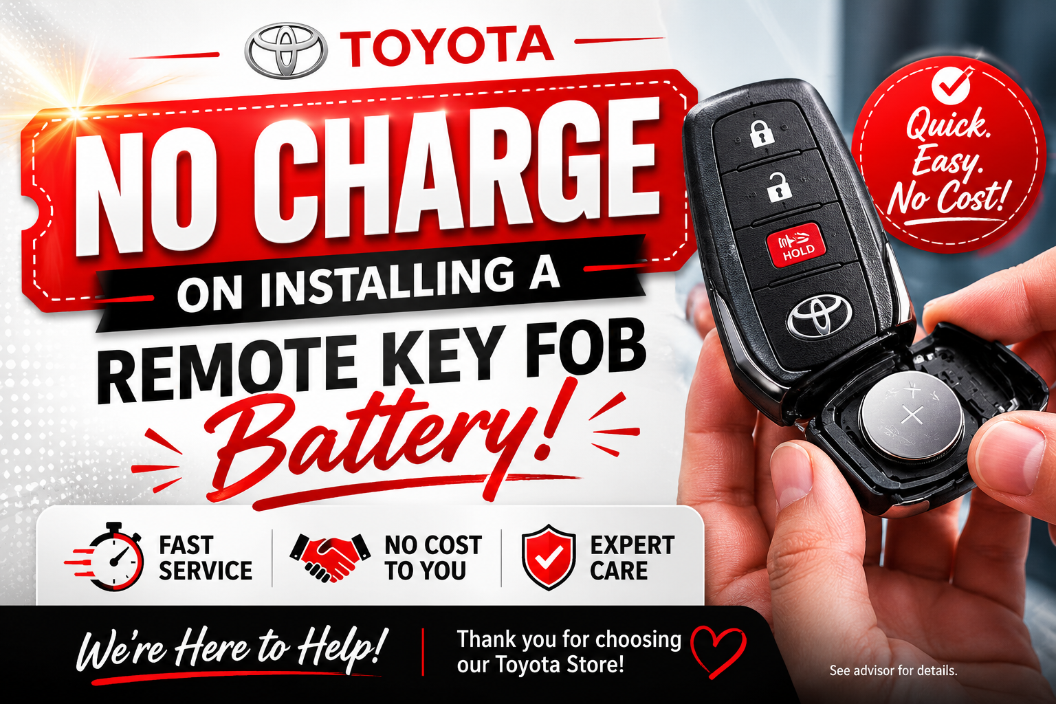 NO CHARGE